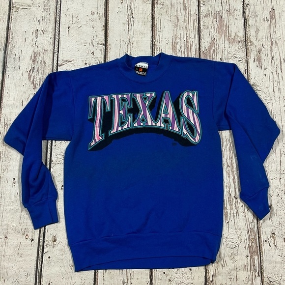 Vintage Texas Travel Tourism Destination Souvenir Crewneck Sweatshirt - Picture 3 of 5